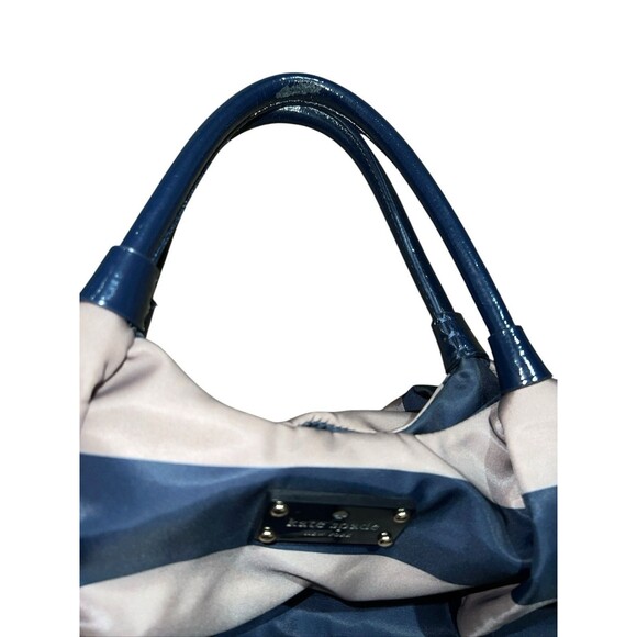 Kate Spade NY Striped Navy Blue Shoulder Bag - Picture 15 of 15